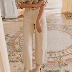 Sezane Le Crop Mottled Ecru - Size 10